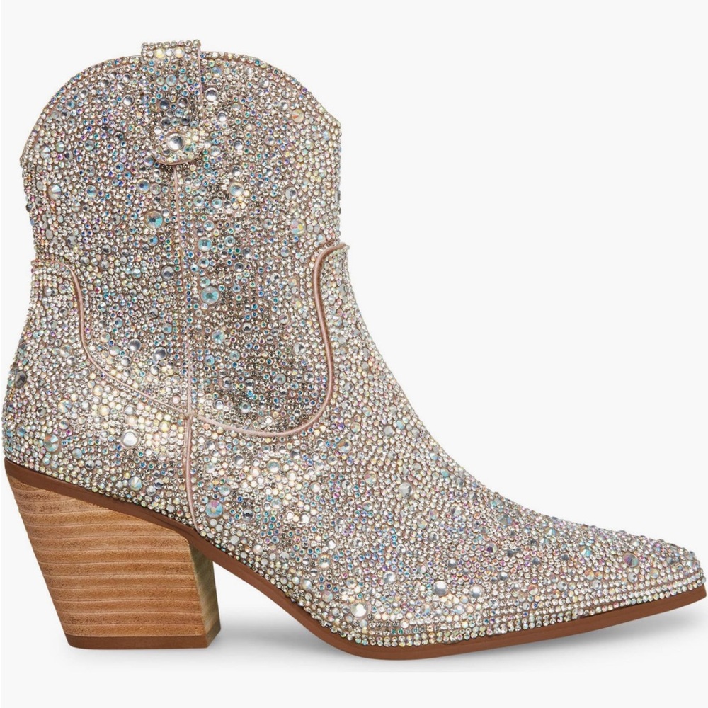 Brand New! Betsey Johnson rhinestone booties! - Picture 5 of 6